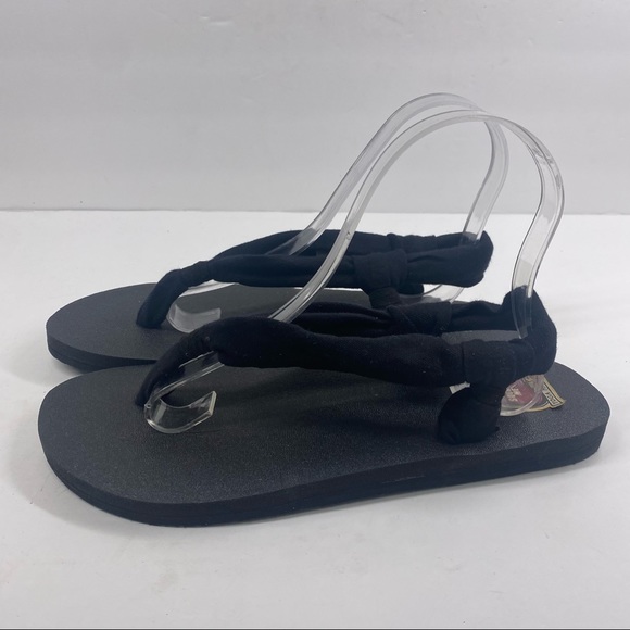 Sanuk Yoga Black Sling Sandals - Picture 3 of 5